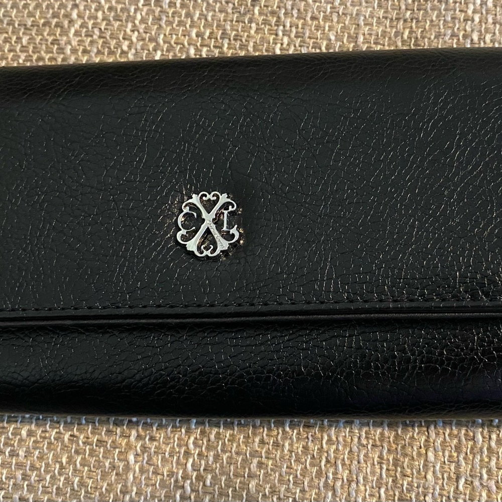 Wallet, Christian Lacroix, black leather,NEW!